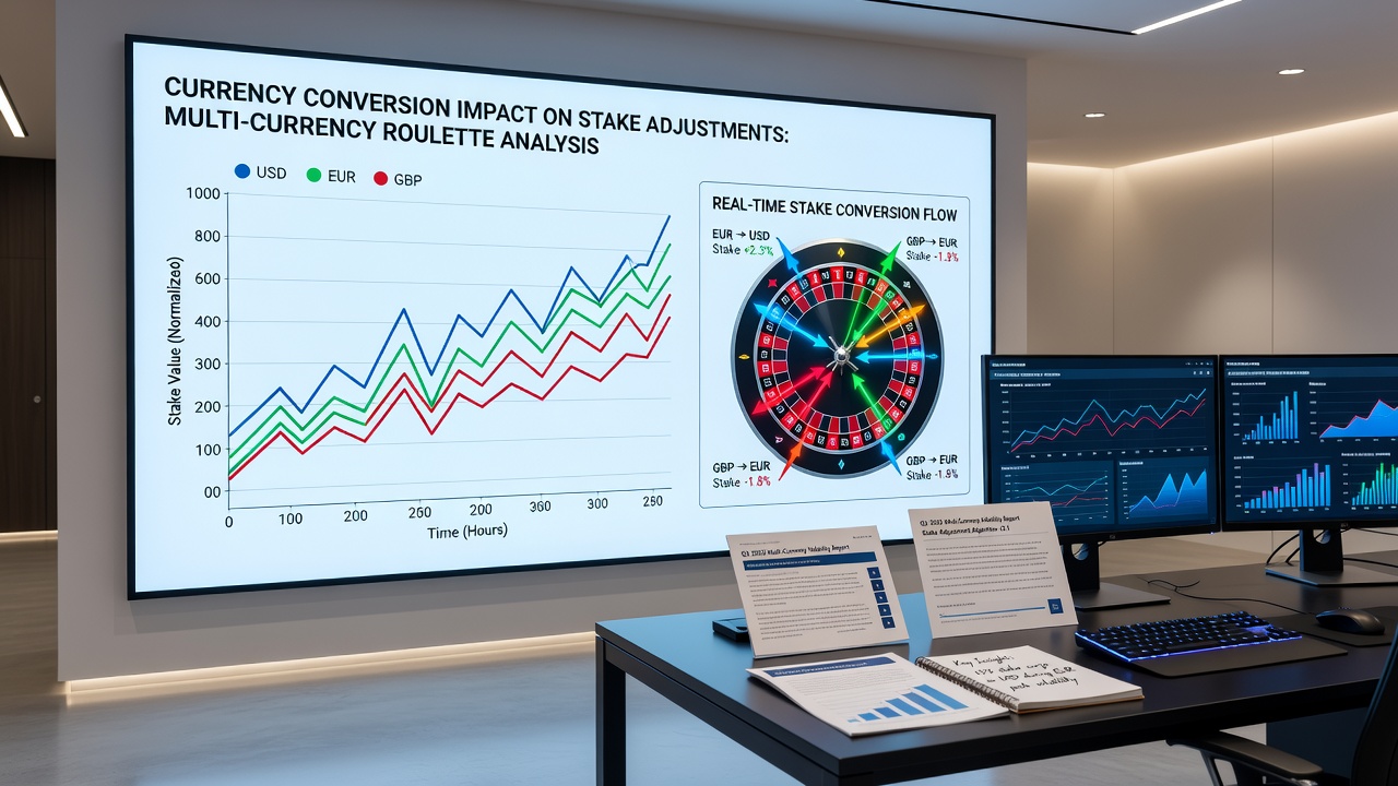 Visualisierung von Einsatzanpassungen und Währungseffekten bei Roulette in internationalen Netzwerken