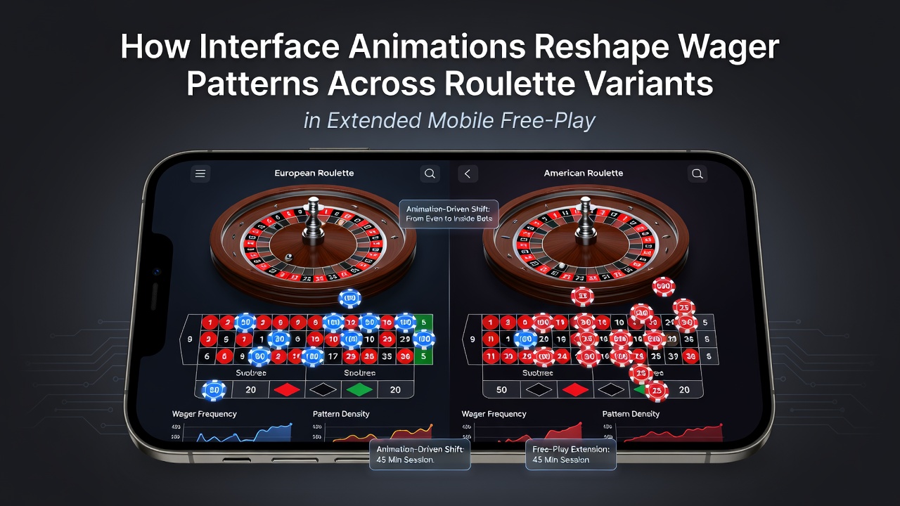 Vergleich von Wettmustern unter Einfluss von Animationen in verschiedenen Roulette-Varianten