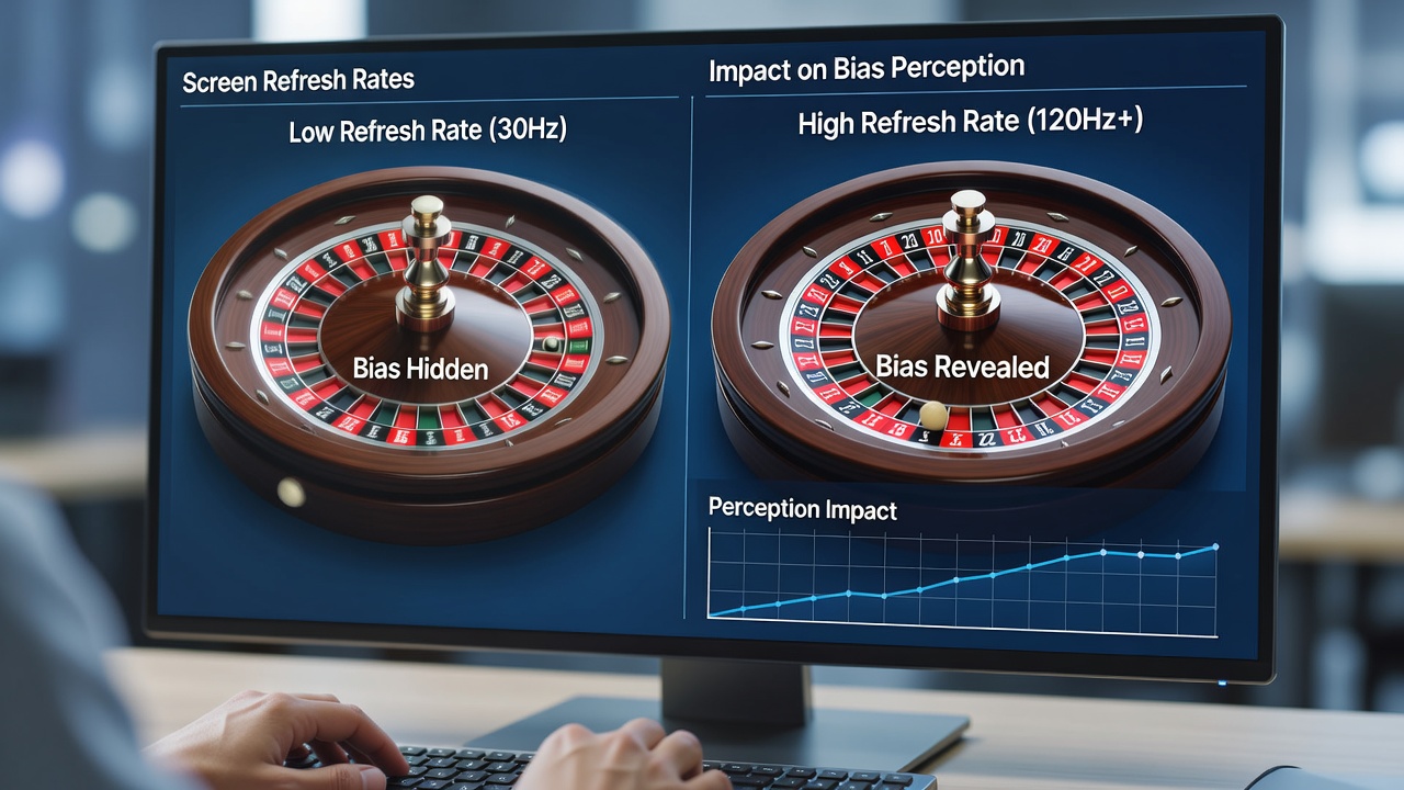 Vergleich von Live-Roulette-Streams bei unterschiedlichen Bildwiederholraten mit Fokus auf Ballpfad-Details